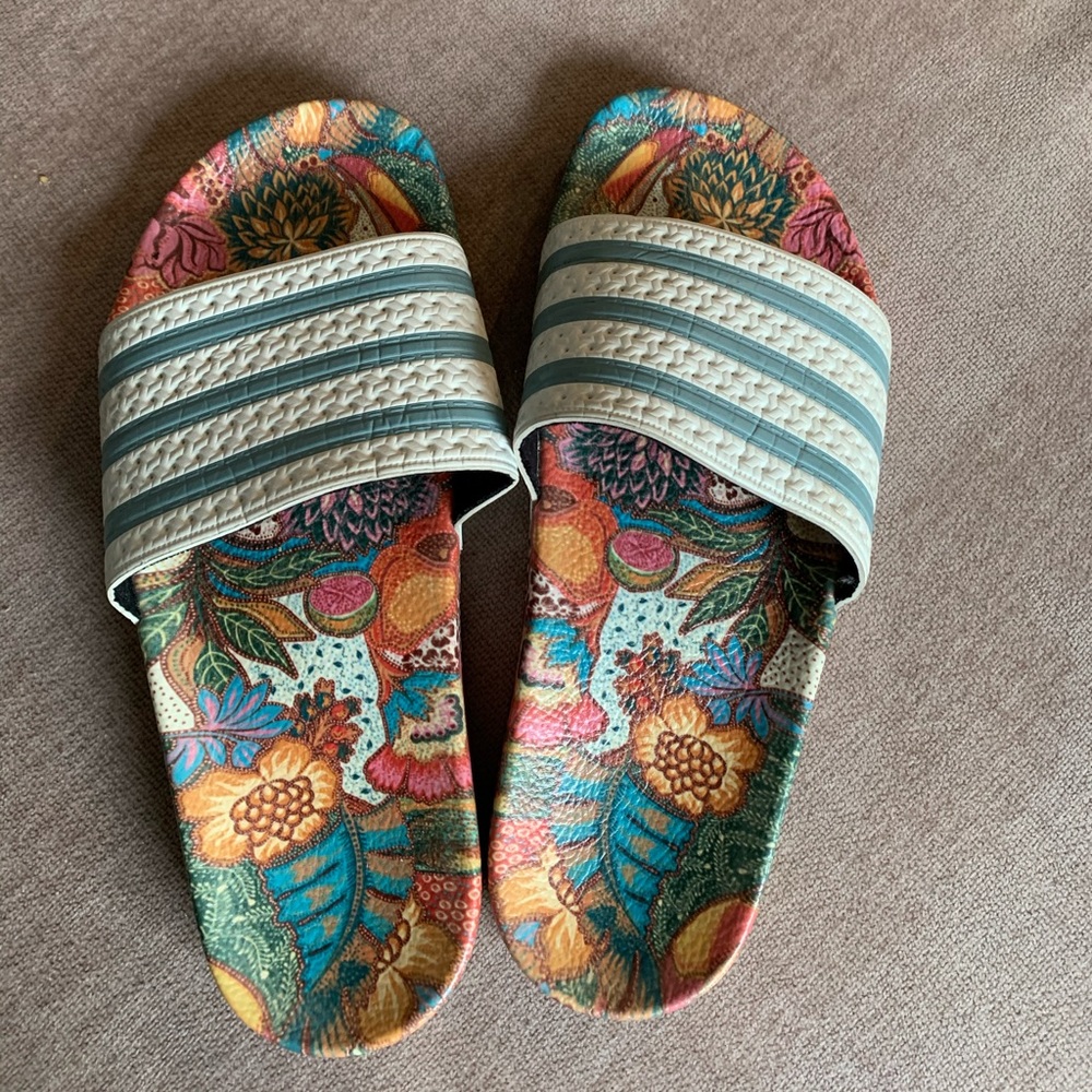Adidas Adilette floral slide